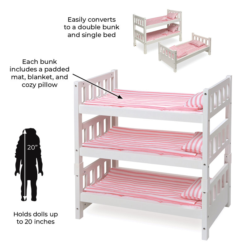 American girl doll store bunk bed w/handmade c